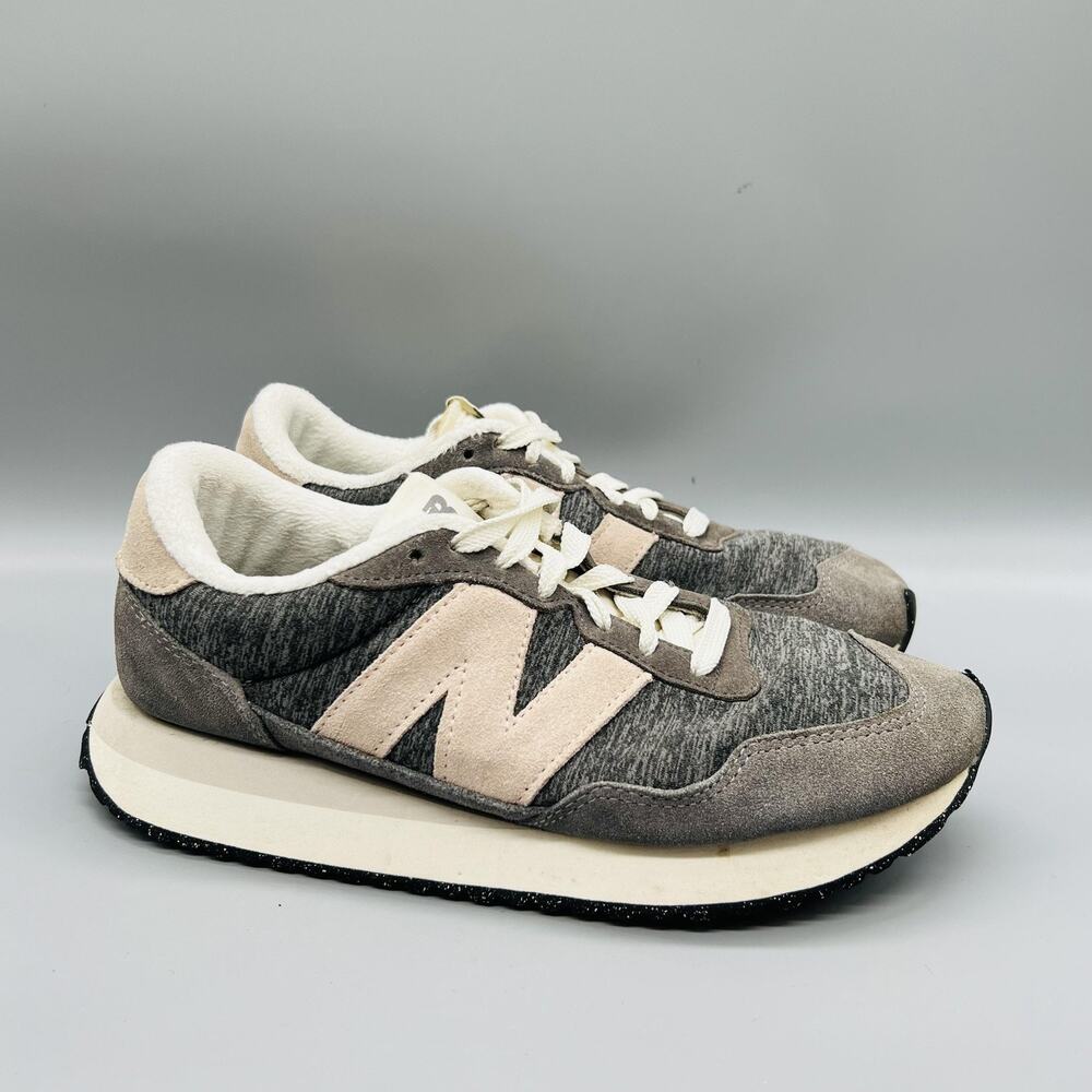 New Balance Shoes Womens 9.5 Gray Suede 237 Athletic Sneakers Comfort Casual